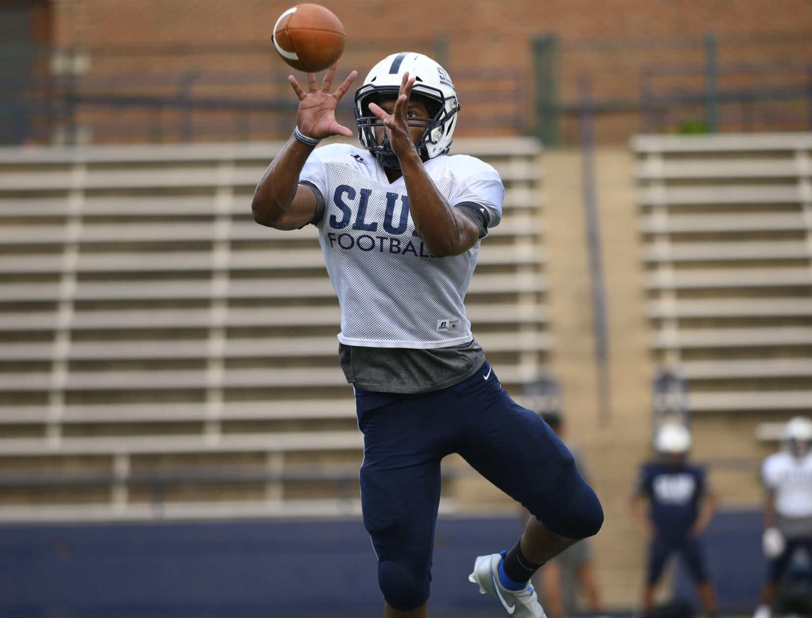 SLUH football practice